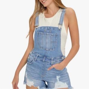 RISEN SHORTALL OVERALLS - MEDIUM WASH NWT